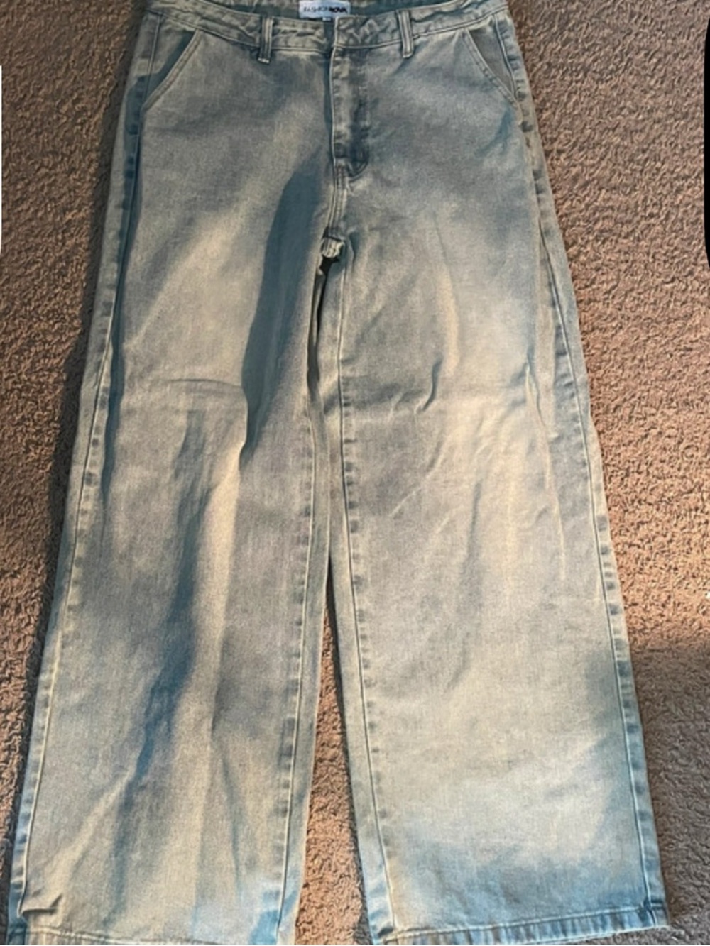 Fashion Nova Light Blue Relaxed Men's Jeans
